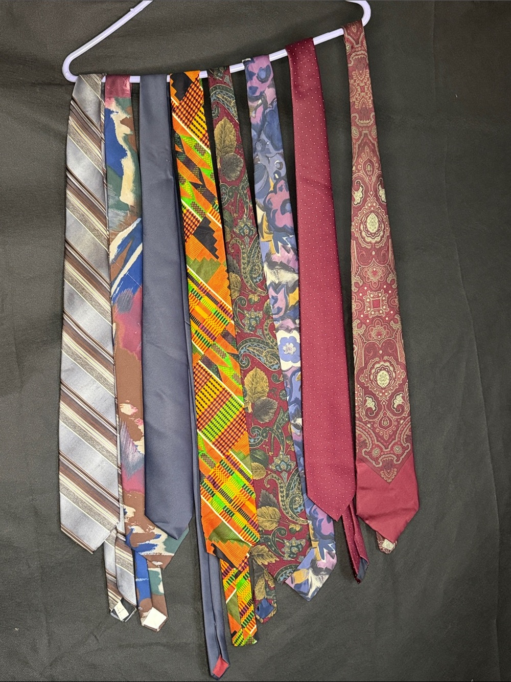 Men's Vintage Patterned Necktie Lot